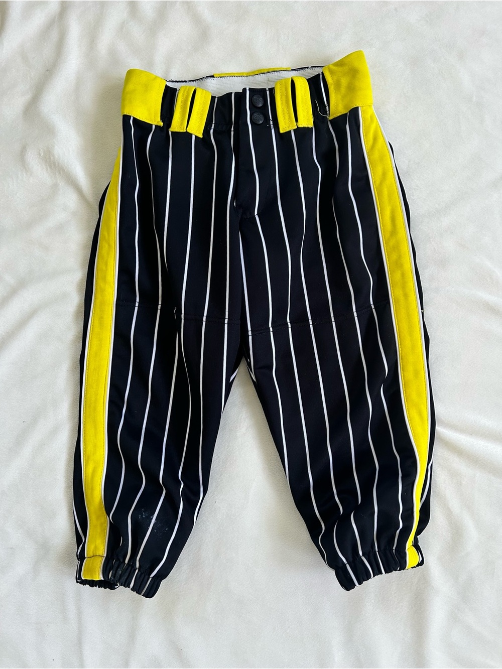 Two Five black and yellow stripe softball pants size women’s XS